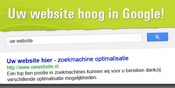Uw website hoog in google!
